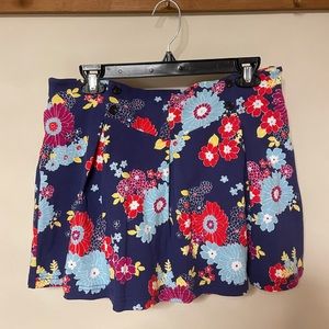 NWT ModCloth Floral Skort, size XL
